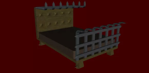 Bunkbed With Stair 3d model