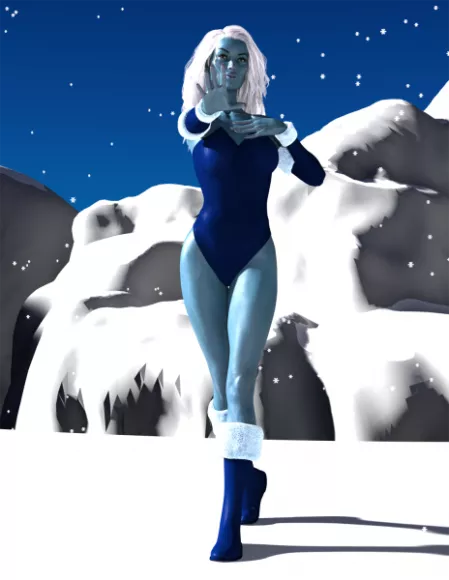Killer Frost Cosplay Character 3d model Killer Frost Cosplay Character 3d model