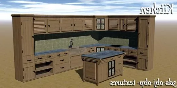 Kitchen Wall Shelf With Utensil, Spoon, Jar 3d model