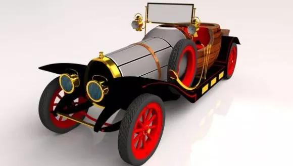 Thunderbird Vintage Car 3d model