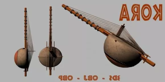 Diatonic Harmonica Instrument 3d model