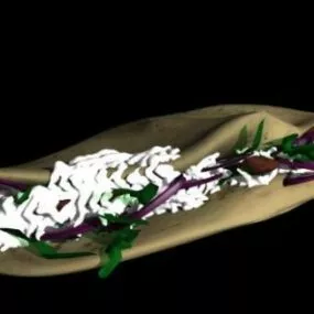 Lamb Wrap Textiles 3d model