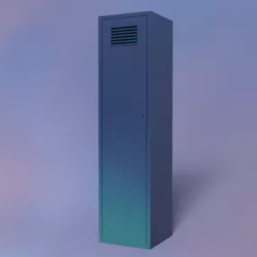 Modern Thin Locker 3d model