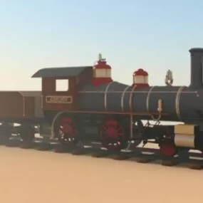Vintage Locomotive Virginia 3d model