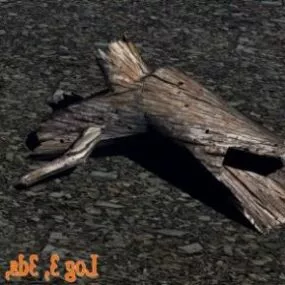 Crack Tree Log 3d model