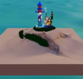 Low Poly Light House 3d model