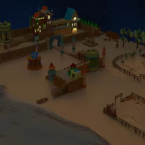 Low Poly Medieval Kingdom 3d model