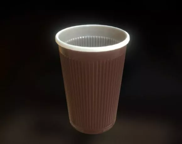 Group Dishes And Cups 3d model