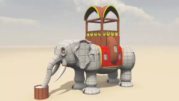 Old Cart 3d model