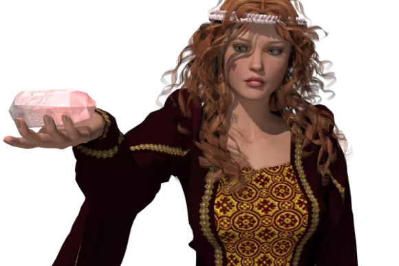 Little Girl Standing With Hello Pose 3d model