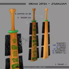 Aztec Sword 3d model