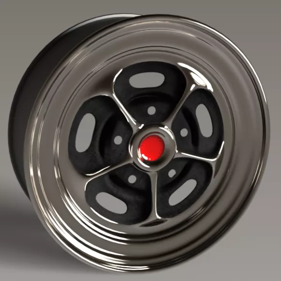 Tire Mag Wheel 3d model Tire Mag Wheel 3d model