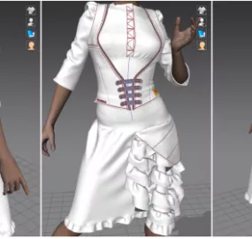Marvelous Designer Garment Shirt 3d model