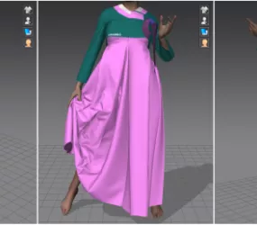 Marvelous Designer Hanbok Fashion 3d model