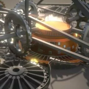Mechanical City 3d model