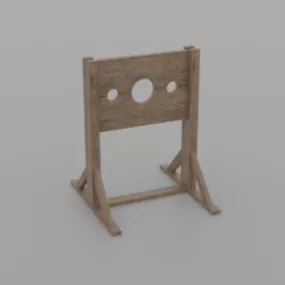 Medieval Pillory 3d model