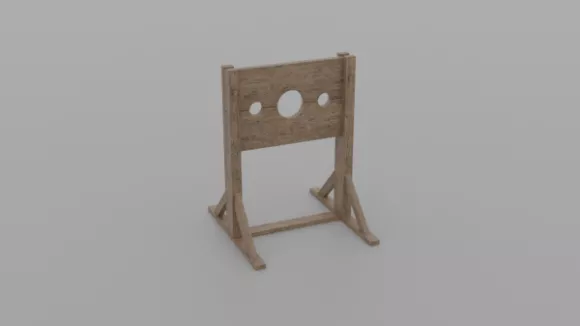 Medieval Pillory 3d model Medieval Pillory 3d model