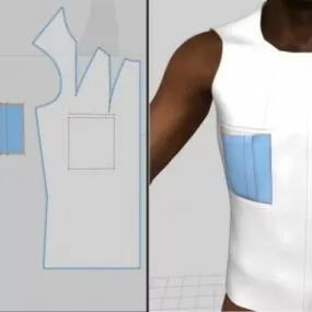 Military Pleated Pocket 3d model