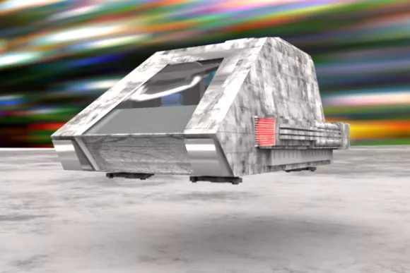 Scifi Wingship Spaceship 3d model