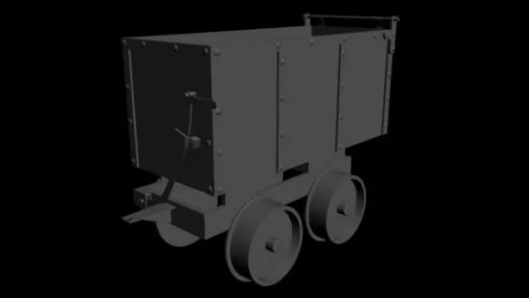 Old Cart 3d model