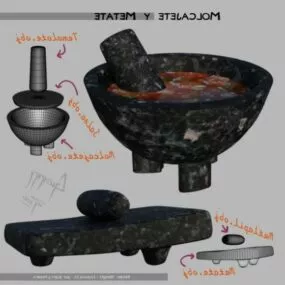 Molcajete Stone Cooker 3d model