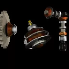 Electronic Bot Parts 3d model
