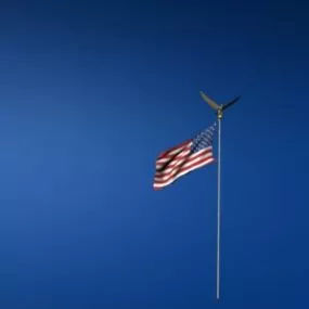 Realistic American Flag 3d model
