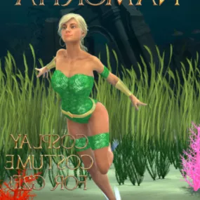 Namorita Cosplay Girl Character 3d model