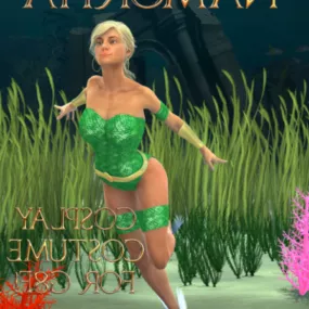 Girl Cosplay Character 3d model
