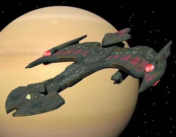 Scifi Wingship Spaceship 3d model