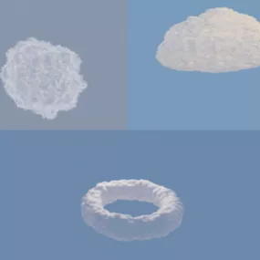 Noise Shape And Cloud 3d model