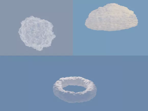 Noise Shape And Cloud 3d model Noise Shape And Cloud 3d model