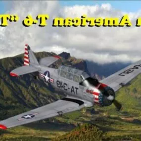 Us T6 Texan Aircraft 3d model