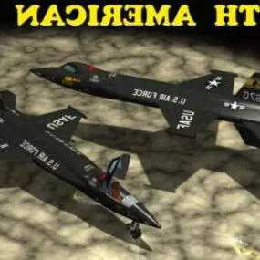 American X15 Aircraft 3d model