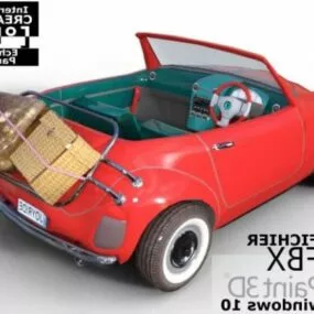 Small Convertible Car 3d model