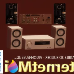 Speaker System 3d model
