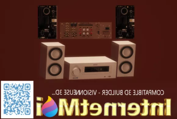 Speaker System 3d model Speaker System 3d model