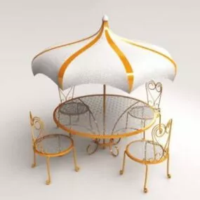 Outdoor Patio Set 3d model