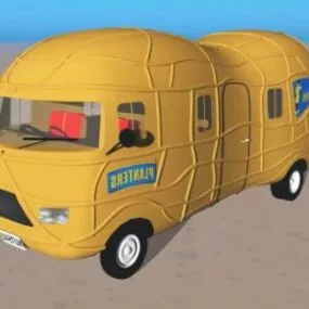 Peanut Bus 3d model