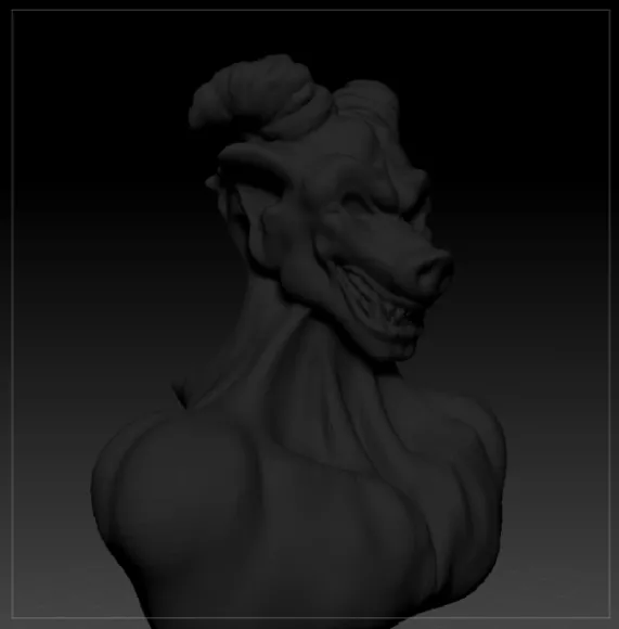 Pig Demon Character 3d model Pig Demon Character 3d model