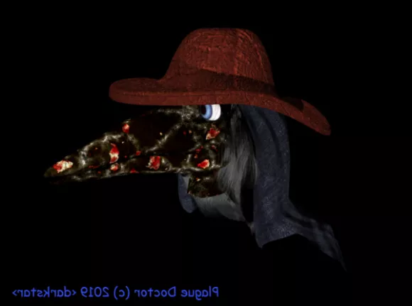 Bird Man Cosplay Character 3d model