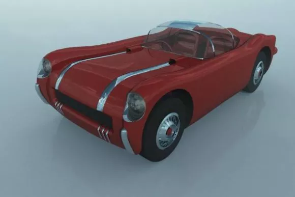 Abandoned Rustic Car 3d model