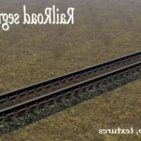 Old Railroad Segment 3d model