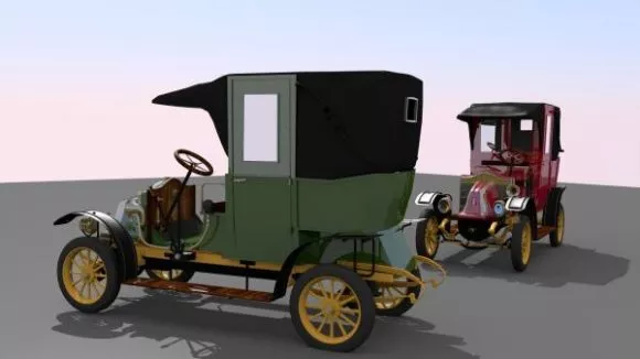 Futuristic Vehicle With Tank Track 3d model