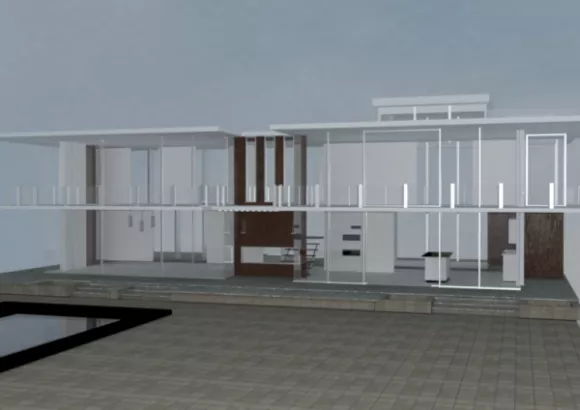 Garden House On Flying Island 3d model