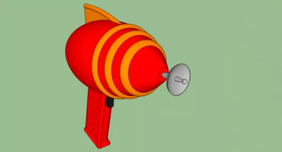 Cartoon Rocket Gun 3d model Cartoon Rocket Gun 3d model