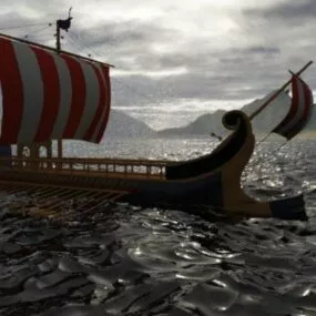 Roman Galley Ship 3d model