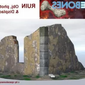 Ancient Ruin Building 3d model