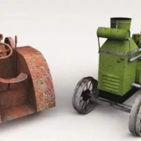 Cement Mixer Equipment 3d model
