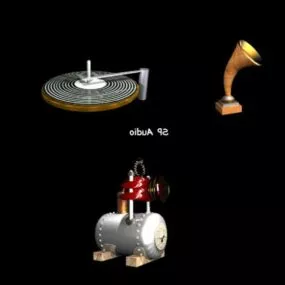 Industrial Module Audio Parts 3d model